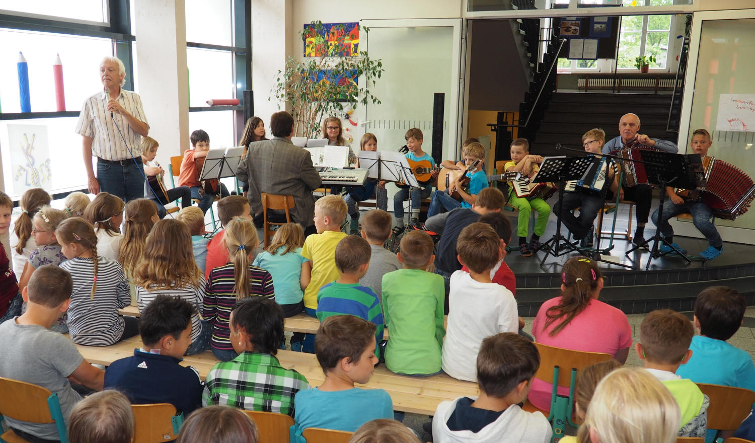 Musikschüler in der Schule Floß 2016